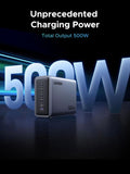 UGREEN Nexode 500W GaN Charging Station, 6-Port USB-C & USB-A with 240W Single Port, Smart Temperature Control Charging Station UGREEN 