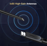 UGREEN WiFi Adapter for Desktop PC, AX900 USB WiFi 6 Adapter with 5GHz/2.4GHz Dual Band, 6dBi High Gain Antenna, Built-in Driver for Win11/10 Wifi Adapter UGREEN 