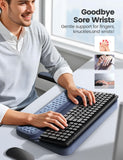 VAYDEER Ergonomic Keyboard Wrist Rest with Stand, 2-in-1 Memory Foam Keyboard Riser & Wrist Support | Dual Tilt Angles | Non-Slip Silicone Base Keyboard Wrist Rest Vaydeer 