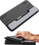 VAYDEER Ergonomic Keyboard Wrist Rest with Stand, 2-in-1 Memory Foam Keyboard Riser & Wrist Support | Dual Tilt Angles | Non-Slip Silicone Base Keyboard Wrist Rest Vaydeer Black Green 