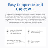 Vivo TWS 5 Hi-Fi, LHDC Lossless Audio, Up To 60 dB ANC, and Three-Device Simultaneous Connection. Wireless Earphones VIVO 