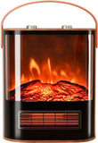 WeWarm 1500W Portable Electric Fireplace Heater Flame with Realistic Flame Thermostat Control Fireplace WEWARM 