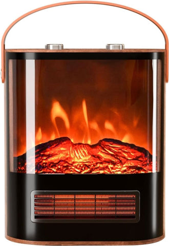 WeWarm 1500W Portable Electric Fireplace Heater Flame with Realistic Flame Thermostat Control Fireplace WEWARM 