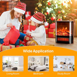 WeWarm 1500W Portable Electric Fireplace Heater Flame with Realistic Flame Thermostat Control Fireplace WEWARM 