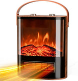 WeWarm 1500W Portable Electric Fireplace Heater Flame with Realistic Flame Thermostat Control Fireplace WEWARM 