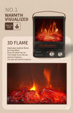 WeWarm 1800W Simulated Flame Fireplace Heater Electric Heater Fireplace WEWARM 