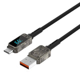 WiWU Wi-C038 Titan Series USB-A to Type-C 6A 66W LED Digital Display Charging and Data Cable 1.2M Charging and Data Cable WiWU 