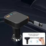 WiWU Wi‑CC033 Helix 65W Triple Port Car Charger USB‑C Cable Built‑in PD PPS Fast Car Charger WiWU 
