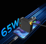 WiWU Wi‑CC033 Helix 65W Triple Port Car Charger USB‑C Cable Built‑in PD PPS Fast Car Charger WiWU 