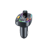 WiWU Wi-QC031 Bluetooth 5.3 Car FM Transmitter with RGB Lights & 38W Fast Car Charger WiWU 
