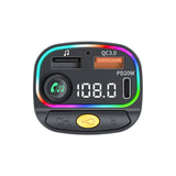 WiWU Wi-QC031 Bluetooth 5.3 Car FM Transmitter with RGB Lights & 38W Fast Car Charger WiWU 
