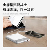 W&P 20000mAh High-Capacity Power Bank with Dual Cables, 100W Fast Charging With Dual Cables Power Bank W&P 