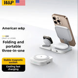 W&P N3 Wireless Charger Triple-in-One Magnetic Fast Charging Station For iPhone/AirPods Headset/iWatch Wireless Charging Stand W&P 
