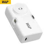 W&P Portable Mini Capsule 5000mAh Power Bank With Plug 2 in 1 Quick Charger Built-in Ports Power Bank W&P 