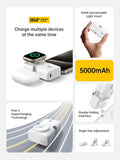 W&P Portable Mini Capsule 5000mAh Power Bank With Plug 2 in 1 Quick Charger Built-in Ports Power Bank W&P 