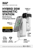 W&P Qi2 Magnetic Power Bank With Magsafe Stand, 35W Ultra-Thin 20000mAh Power Bank W&P 