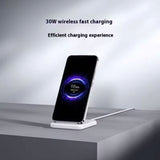Xiaomi 30W Vertical Wireless Charger Fast Charging For Xiaomi 15/14/13/12 Series For Redmi K70/K60 Series For iPhone Series Wireless Charger Xiaomi 