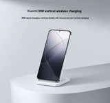 Xiaomi 30W Vertical Wireless Charger Fast Charging For Xiaomi 15/14/13/12 Series For Redmi K70/K60 Series For iPhone Series Wireless Charger Xiaomi 