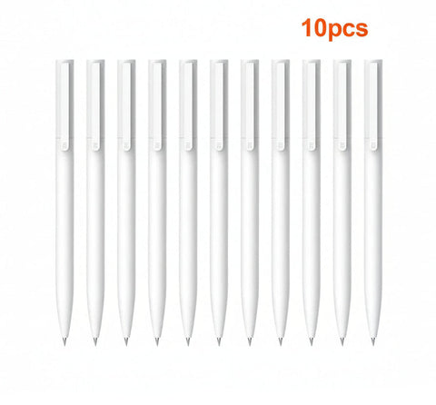 Xiaomi Retractable Gel Pens 0.5mm Black Ink Neutral Pen Gel - 10Pc Gel Pen Xiaomi 