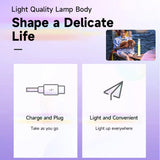 Yeelight Rechargeable Atmosphere Lamp Breathing RGB Ambilight Gaming Computer Desktop Reading Portable Camping Outdoor Light Desk Lamp Yeelight 