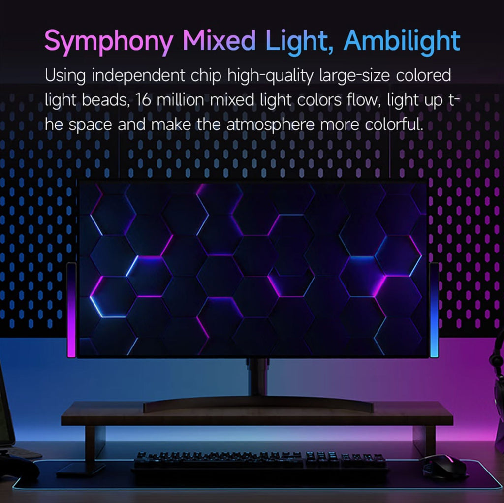 Yeelight RGB Music Light Voice Control Rechargeable LED Magnetic Light ...