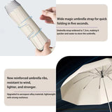 ZUODU Inverted Umbrella with Carabiner Handle Wind Proof Umbrellas For Rain 46 Inch Portable Reverse Folding Umbrella 10 Ribs Inverted Umbrella ZUODU 