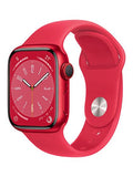 Apple Watch Series 8 GPS+Cellular Smart Watches Apple Red Aluminium case w RED Sport Band 41mm M/L - fits 150–200mm wrists 