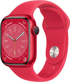 Apple Watch Series 8 GPS+Cellular Smart Watches Apple Red Aluminium case w RED Sport Band 41mm S/M - fits 130–180mm wrists 