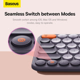 Baseus Bluetooth Wireless Computer Keyboard Multi-Connection with High Portability with 2.4GHz USB Nano Receiver Wireless Computer Keyboard Baseus 