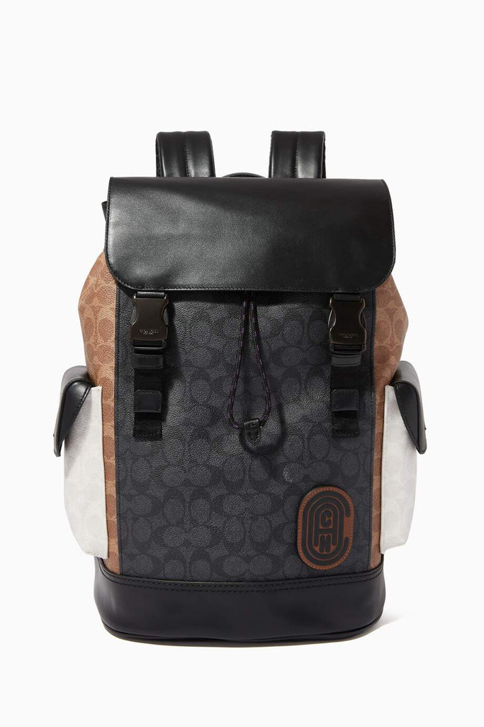 coach backpack color block Coach Rivington Backpack in Colourblock Signature Canvas