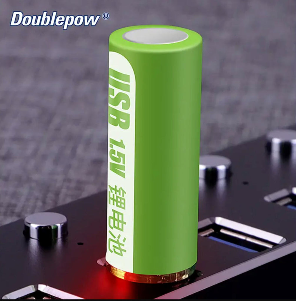 Computer USB AA Rechargeable Battery 1.5V 1800mAh Li ion battery Cell ...