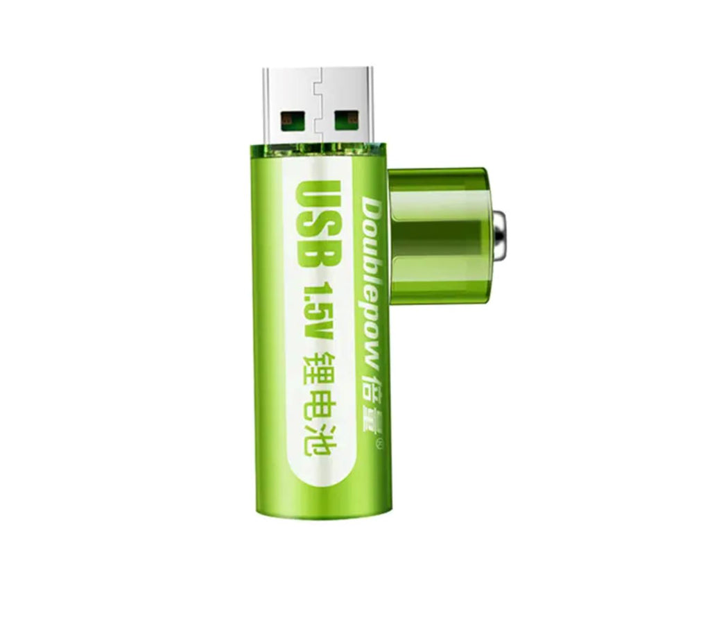 Computer USB AA Rechargeable Battery 1.5V 1800mAh Li ion battery Cell ...