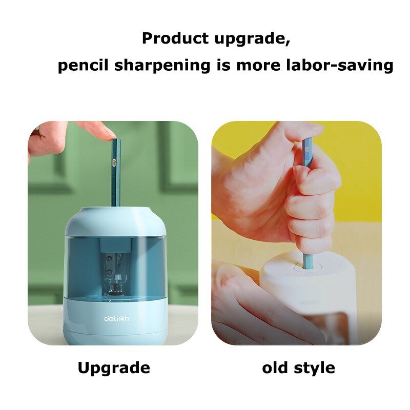 Deli Electric Automatic Pencil Sharpener Crayon Student Office School ...