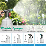 Electric Water Sprayer Automatic Plant Mist Spray Bottle 2L Watering Can for Indoor Outdoor Plants Garden Sprayer Electric Water Sprayer Yisheng 