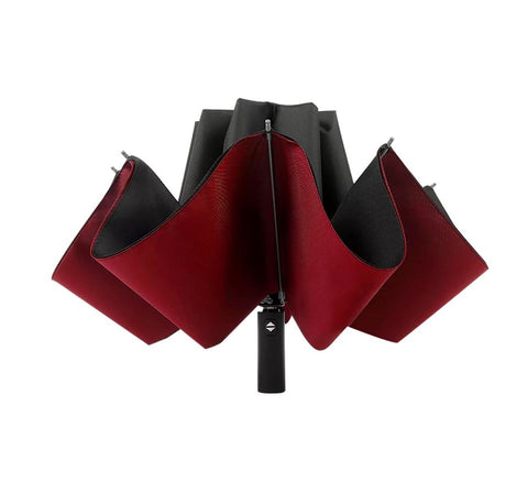 Furper Double Inverted Umbrella with Automatic Handle Key Umbrellas Furper Black and Red 