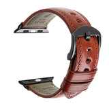 Furper Genuine Leather Straps For Apple Watch 44mm 42mm 40mm 38mm Series 4 | 3 | 2 | 1 Men & Women apple watch straps Furper 44/42mm (APL088) Dark Brown B 