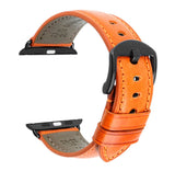 Furper Genuine Leather Straps For Apple Watch 44mm 42mm 40mm 38mm Series 4 | 3 | 2 | 1 Men & Women apple watch straps Furper 44/42mm (APL088) Orange B 