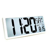 Furper modern digital multi-functional wall clock wall clock Furper White - Auto Backlight 