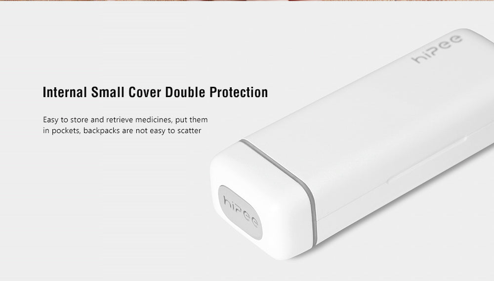 Hipee Home Smart Health Pill Case Medicine Box - White Pill Box Hipee