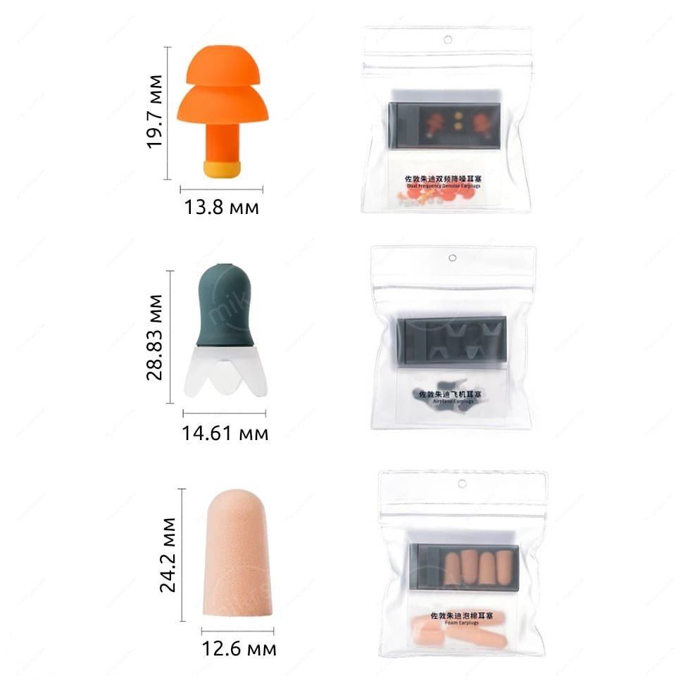 Jordan&Judy Sleeping Silicone Foam Ear Plugs Hearing Protection