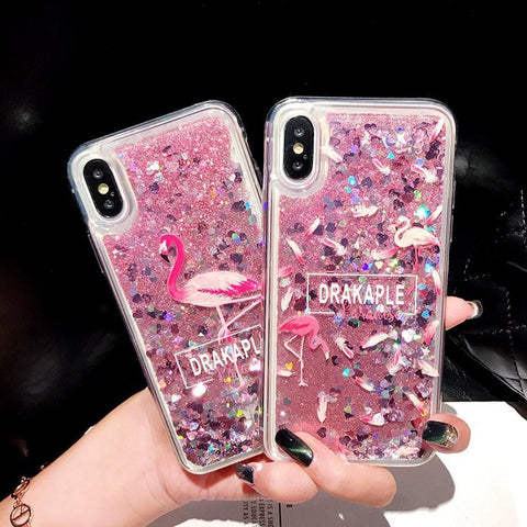 Liquid Quicksand Glitter Case For iPhone X - Main Image