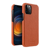 Melkco Genuine Leather Case for iPhone 12/12 Pro Luxury Business High-end Back Cover Cases Melkco Carrot Orange 