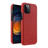 Melkco Genuine Leather Case for iPhone 12/12 Pro Luxury Business High-end Back Cover Cases Melkco cherry 
