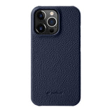 Melkco Genuine Leather Snap Cover For Apple iPhone 13 Pro Max Back Cover Cases Melkco Dark Blue 