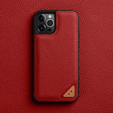 Melkco Origin Series Premium Leather Snap Ring Case For Apple iPhone 13 Pro Max iPhone Cases Melkco Charm Red 