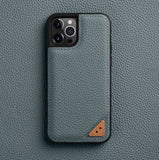 Melkco Origin Series Premium Leather Snap Ring Case For Apple iPhone 13 Pro Max iPhone Cases Melkco Flax Blue 