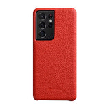Melkco Samsung Galaxy S21 Ultra Genuine Leather Case Cases Melkco Flaming Red 
