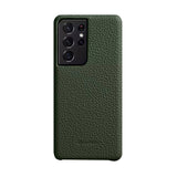 Melkco Samsung Galaxy S21 Ultra Genuine Leather Case Cases Melkco Olive Green 