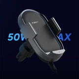 NEW Xiaomi Car Wireless Charger Pro 50W Max Wireless Flash Charging Automatic Sensor Stretching Smart Cooling Phone Holder Mount Car Charger Xiaomi 