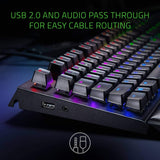 Razer BlackWidow Elite Mechanical Gaming Keyboard With Green Switches (Black) With Ergonomic Wrist Rest Gaming Keyboard Razer 
